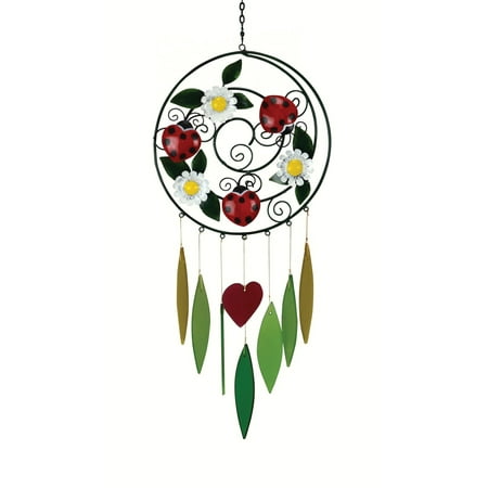 Gift Essentials Ladybug and Daisies Wind Chime