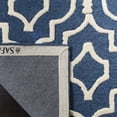 thumbnail image 4 of SAFAVIEH Cambridge Julian Geometric Wool Area Rug, Navy Blue/Ivory, 6' x 9', 4 of 8