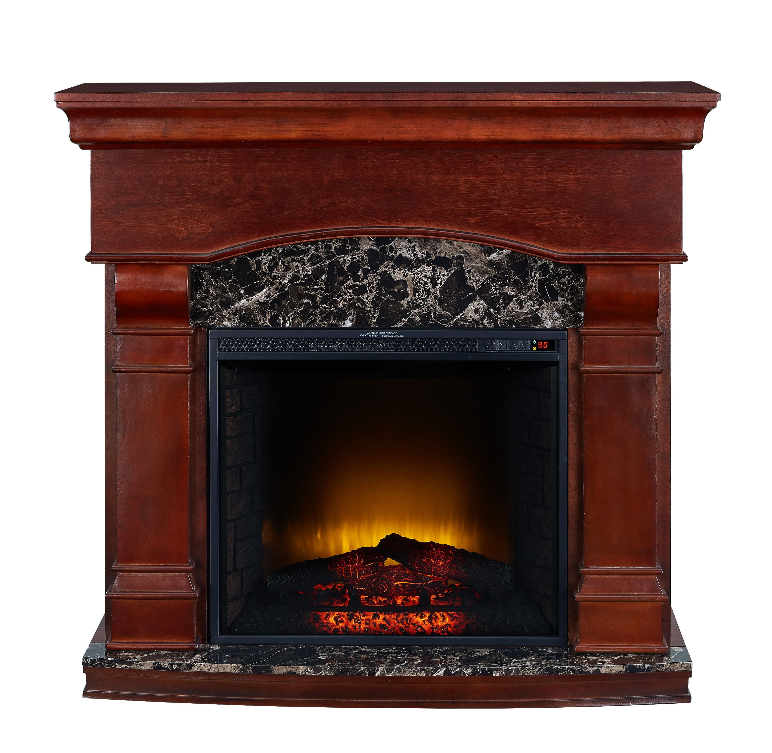 Bold Flame 47 Inch Electric Fireplace In Walnut Com