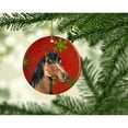 thumbnail image 2 of Carolines Treasures SB3124CO1 Horse Red Snowflakes Holiday Christmas  Ceramic Ornament 3 in multicolor, 2 of 3