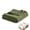 Green-Throw (50"x60"), variant on Cotton Muslin Blanket With Ruffled Edges Soft Pleated Crinkle Bedspread For & Queen Size Bed Breathable Lightweight Stylish Throw Decorative Home Gift