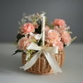 thumbnail image 3 of Grandest Birch 2PCS Flower Basket Woven Hand-Held Wicker Decorative Picnic Storage Basket for Home, 3 of 9
