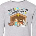 thumbnail image 4 of Inktastic Jesus is the Reason for the Season Christmas Nativity Long Sleeve Youth T-Shirt, 4 of 5