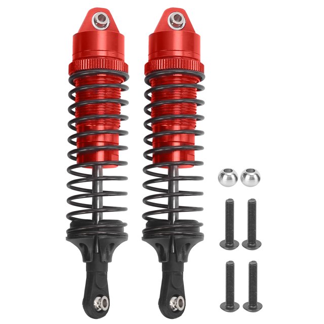 Amortiguador de Metal RC de 115mm, 2 uds., para TRAXXAS SLASH 2WD RC, piezas de actualización de coche, Rojo