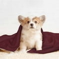 thumbnail image 4 of Yiaed Maroon Print Dog Blankets-Cat Blanket Washable for Couch Protection,Puppy Blanket, Soft Plush Reversible Throw Furniture Protector-Medium, 4 of 8