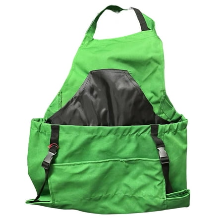 

Xinwanna Backpack Apron Adjustable Stain Resistance Waterproof Large Pocket Oxford Cloth Gardening Apron with Pockets Garden Supply (Green)