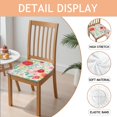 thumbnail image 2 of Pioneer Flower Floral Print Pattern Seat Covers for Dining Room Chairs Set Of 4,Stretch Printed Washable Chair Seat Cover with Elastic Ties and Button,Removable Waterproof Couch Cushion Covers, 2 of 6