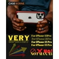 thumbnail image 2 of CaseBorne R Series Case for [iPhone 13 Pro] Aluminum Frame Clear Backplate - Red, 2 of 5