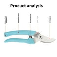 thumbnail image 5 of Bypass Pruning Shears Garden Clippers-Plant Cutting Scissors with Sharp Precision-Ground Steel Blade,Pruning Shears Stainless Steel Blades Handheld Pruners Bypass Pruning Shears For Your Garden, 5 of 8