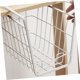 thumbnail image 4 of 1 estante para Pc, cesta de Metal debajo del gabinete, estante de almacenamiento, cesta para aperitivos, organizador, cesta de pan, hierro forjado debajo del escenario, oficina blanca, 4 of 5