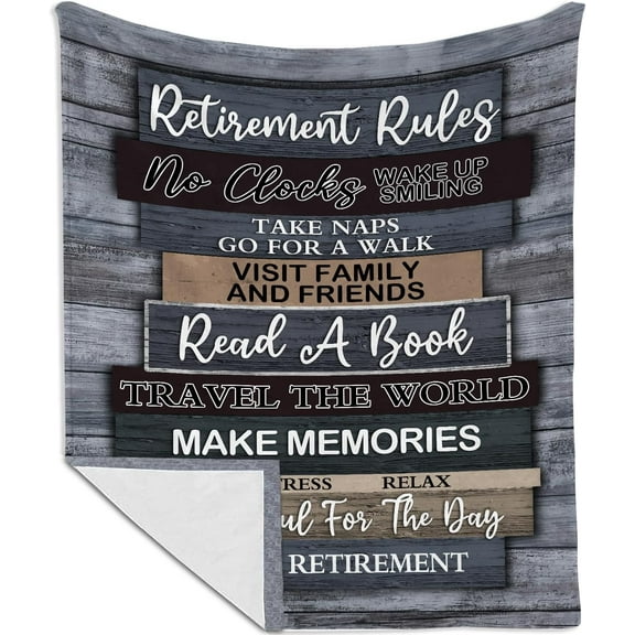 Retirement Gifts for Men - Retirement Gifts Blanket 40"x50" - Happy Retirement Gifts - Best Retirement Gifts - Gift Retirement Ideas - Retired Gifts for Men, Funny Mens Retirement Gifts Party
