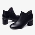 thumbnail image 3 of B91xZ Bottines à Talon Bas pour Femmes, Imperméables pour Randonnée et Combat, Lacets, Noir 8, 3 of 5