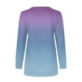 thumbnail image 3 of Lindreshi Long Sleeve Shirts for Women Women's Printed Zippered Round Neck Long Sleeved Top, 3 of 4
