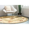 thumbnail image 4 of Rugs.com Chateau Collection Rug – 13' Round Green Medium Rug Perfect For Kitchens, Dining Rooms, 4 of 9