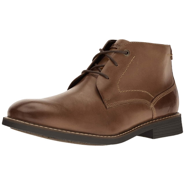 Bota Rockport Classic Break Chukka Cuero Marrón Oscuro 10W Ancha