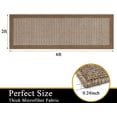 thumbnail image 3 of Findosom 2'x6' Hallway Runner Rug Non Slip Entryway Mat with Rubber Backing Machine Washable Laundry Runner Rug Long Indoor Doormat Entrance Floor Mat Runner for Garage Kitchen Laundry Brown, 3 of 8