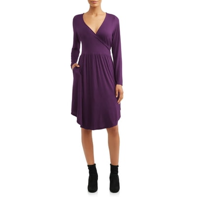 knee length dresses for ladies Lace-Up Short Yellow Print Casual Dress with Sleeves– PromGirl main image 1