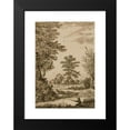 thumbnail image 2 of Wilhelm von Bemmel 11x14 Black Modern Framed Museum Art Print Titled - Landscape with Brook, 2 of 5