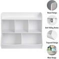 thumbnail image 6 of UTEX Toy Storage Organizer with Bookcase, Kids Bin Storage Unit with 8 Compartments &3 Baskets Bins, Toys Box Organizer, Kids Multi Shelf Cubby for Books,Toys, 6 of 7