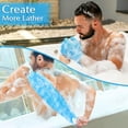 thumbnail image 2 of Exfoliating Shower Bath Gloves Back Scrubber Set for Body, Face, Shower, Bath, Scrub and Exfoliator (Pink), 2 of 7