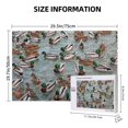 thumbnail image 4 of Rateoe Mallard Ducks Swimming Pattern Wooden Picture Puzzle ,1000 Piece Jigsaw Puzzle ,Family Fun Puzzle, Home Décor Puzzle, Gift Puzzle(Horizontal style), 4 of 9