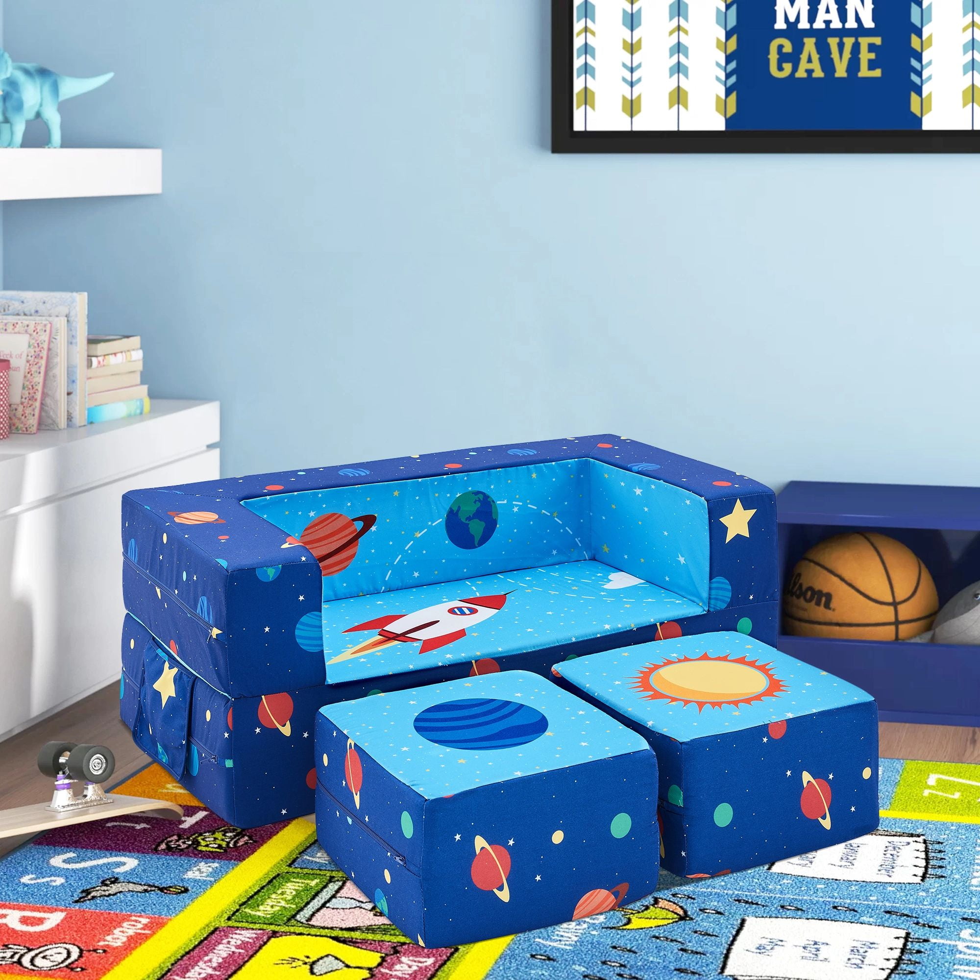 CoSoTower Kids Couch Modular Loveseat Children Furniture For Playroom