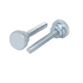thumbnail image 3 of Unique BargainsM4x25mm Flat Knurled Head Fully Threaded Thumb Screws Bolts Fastener 8pcs, 3 of 4