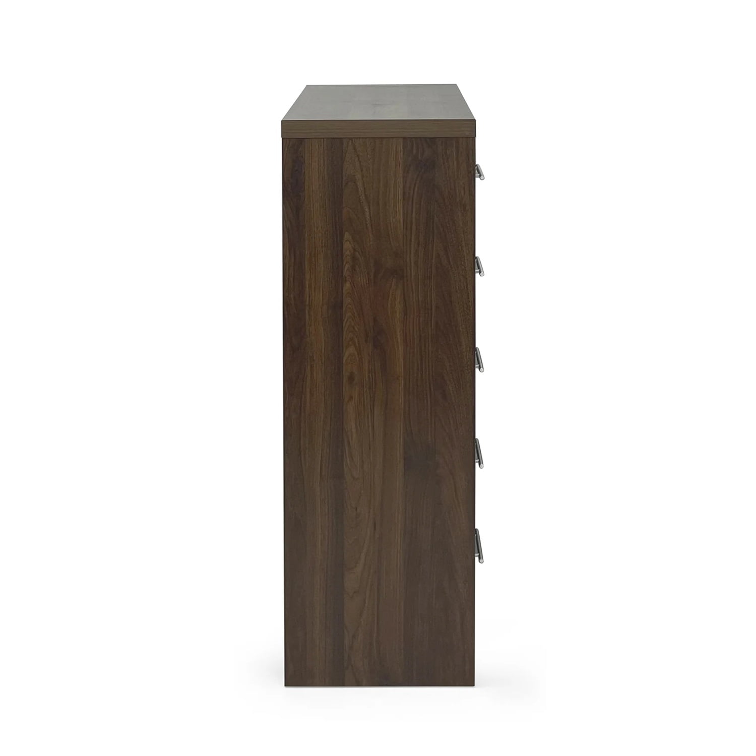 Kadyn 6 Drawer Dresse, Modern MDF Drawer Chest for Living Room, Walnut Drawer Dresser with 6 Drawers