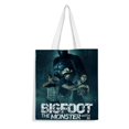 thumbnail image 1 of Bigfoot / Big Foot Bolso de tela con estampado de lienzo para mujer, bolsa de compras reutilizable y estética, con cremallera interior, regalo para mujer,38*45cm., 1 of 6