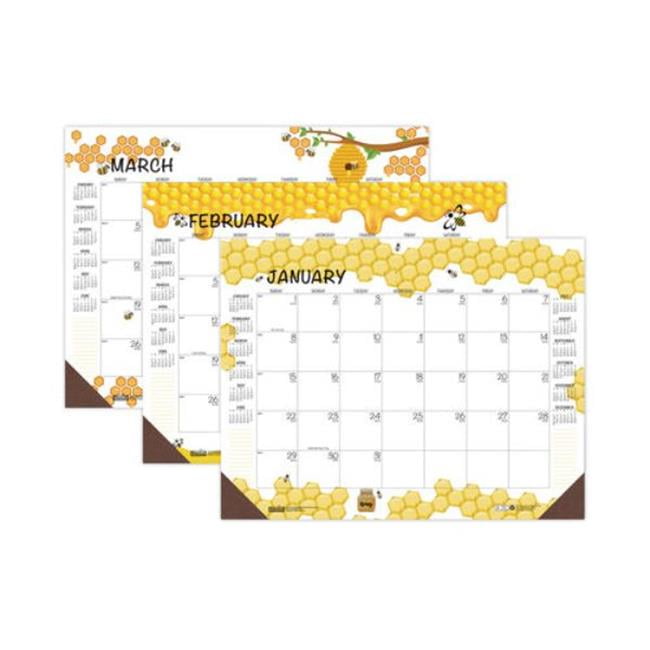 House of Doolittle HOD156 22 x 17 in. Honeycomb Desk Pad Calendar