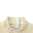 thumbnail image 7 of Ltctricy Blouses for Women Trendy Long Sleeve Mock Turtleneck Pleated Front Business Casual Work Shirts Dressy Work Tops(Beige,Large), 7 of 7