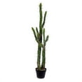 thumbnail image 1 of Vickerman FE191146 46 in. Green Potted Cactus Plastic Planter Pot, 1 of 2