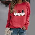 thumbnail image 2 of Midsumdr Sweatshirt for Women Casual Long Sleeve Valentine's Day Printing Blouse Tops Pullover Round Neck Loose Fit Sweatshirt, 2 of 3