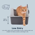 thumbnail image 3 of IRIS Cat Litter Box Small, High Sided, Scatter Shield, Gray, 3 of 10
