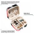thumbnail image 2 of Flamingo Travel Portable Square Jewelry Box Organizing Rings Earrings Necklaces Bracelets for Girls Women, 2 of 6