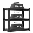 thumbnail image 5 of S-HOME Heavy Duty Metal Fish Tank Stand for 20-30 Gallon Aquariums, Adjustable 3-Tier Stand with Protect Pads, Modern Design for Home Office, Black, 5 of 9