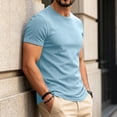 thumbnail image 4 of Dresfit Shirts for Men Short Sleeve Crew Neck Athletic Shirts Summer 2026 Lightweight Workout T Shirts Big and Tall Quick Dry Cooling Basic Tees M, 4 of 6