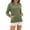 Mint Green, variant on Baqcunre Womens Sweaters Women's Solid Color Long Sleeved Loose Casual Hooded Drawstring Pocket Plush Sweater Womens Sweatshirts Womens Fall Tops Army Green L