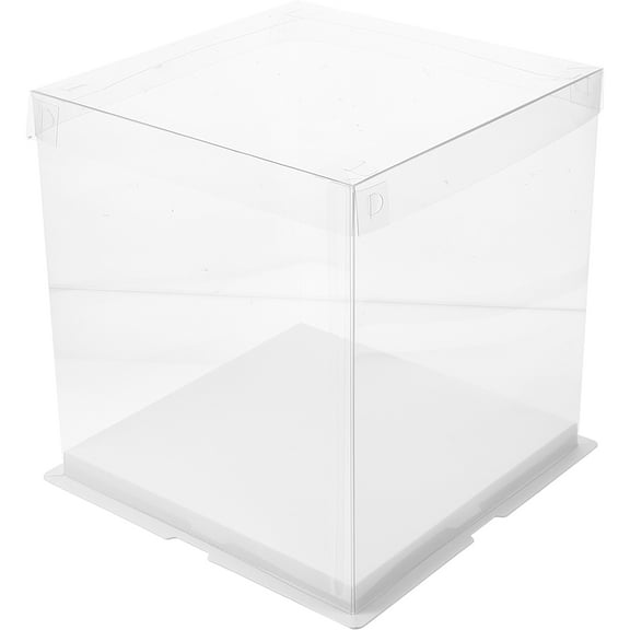 FONDOTIN Set of 5 Transparent Multipurpose Cake Containers, Ideal for Donuts, Chocolates, and Desserts Storage