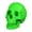 Green, variant on Realistic Resin Skull Decor Skeleton Head Statue in Multiple Colors, Human Bone Skull Model for Halloween Graveyard Outdoor, Home Party Table Bookshelf Decoration Accent 4.5x6.5x7.5 Inch