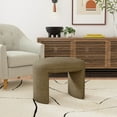thumbnail image 2 of HomePop Quinn Upholstered Ottoman, Mocha Velvet, 2 of 10