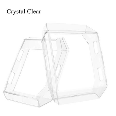 Around Crystal - For Fitbit Ionic Smart Watch, Screen Protector Case Cover Soft Durable TPU, Full-around 360 Degree Protective Bumper Scratch-resistant Shell, Crystal Clear