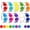 Multicolor, variant on 3000 count 1" Colored Dot Stickers Circle Color Coding Labels - 10 Colors  Round Coding Label Sticker for Office, Student Classroom, Family Etc(10 Rolls, 1 Inches)