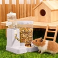 thumbnail image 5 of 2 in 1 Hamster Water Bottle - Automatic Food Bowl, No Drip Small Animal Water Bottle Dispenser, for Gerbils, Mouse, Hedgehog, Hamster Cage Accessories,Hangable And Detachable, 5 of 5