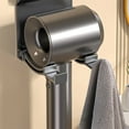 thumbnail image 2 of Organizadores de armario y almacenamiento Soporte para secador de pelo Estante para secador de gas de baño sin perforación Estante de colocación para secador de pelo Estante de almacenamiento que cont, 2 of 7