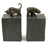Bull & Bear Bookends, Metal Cast With A Patina Finish