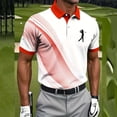 thumbnail image 2 of VBVC Men's and Men's Plus Golf Print Short Sleeve Collared Shirt,Breathable Quick Dry Athletic Top For Men,Orange,S-5XL, 2 of 8