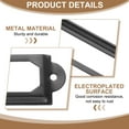 thumbnail image 4 of Soportes de Etiquetas Metálicas Uxcell 60x17mm, 30 PCS Marcos de Etiquetas con Tornillos, Negro, 4 of 7