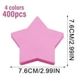 thumbnail image 5 of Star Shaped Sticky Notes for Home Office, Wide Usages 400 Sheets Self Stick Pad Cute Mix 4-Color, 5 of 5