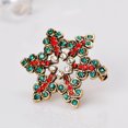 thumbnail image 2 of Broche de copo de nieve de Navidad con cristales multicolor y diamantes de imitación ShuxiuWang 1327537102663, 2 of 5